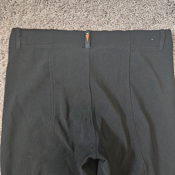 Kerrits Equestrian Knee Patch Riding Breeches Tights Womens Size L Black Horse - Picture 8 of 10